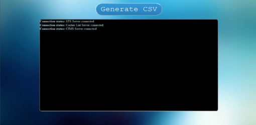 Generate CSV