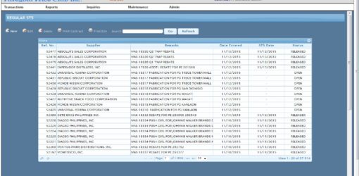 Supplier Transaction System